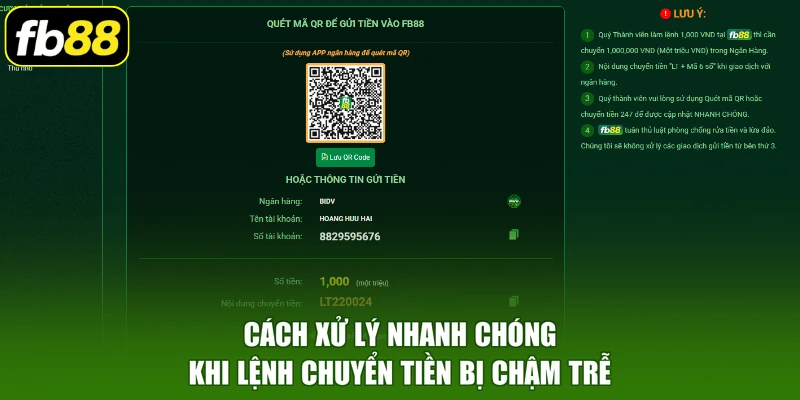 Cách xử lý nhanh chóng khi lệnh chuyển tiền bị chậm trễ